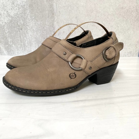 BORN Zowy Leather Ankle Booties Size 7 - Picture 3 of 11